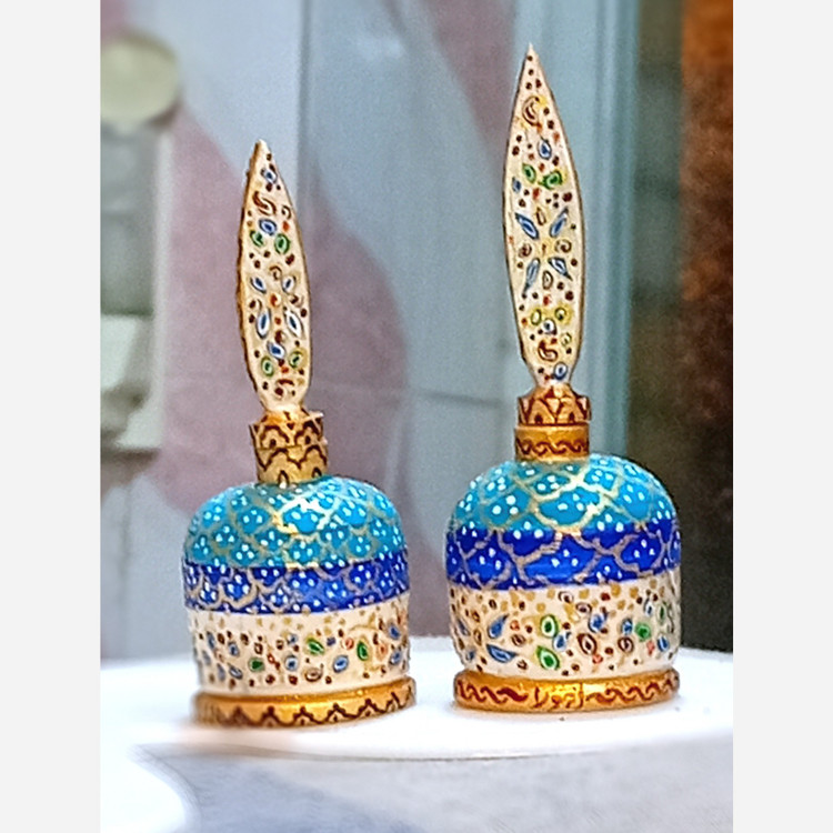 سرمه دان استخوان شتر با نقوش اسلیمی