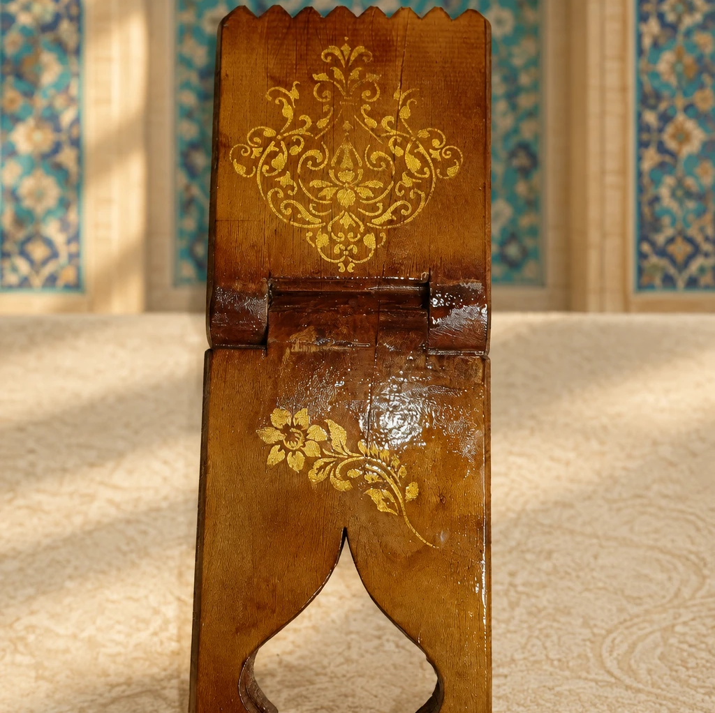 رحل قرآن چوبی منبت کاری شده